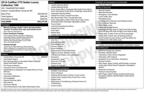 Photos of 2016 Cadillac CTS 3.6L Luxury for sale in Clayton, NC at Frontline Motors Clayton