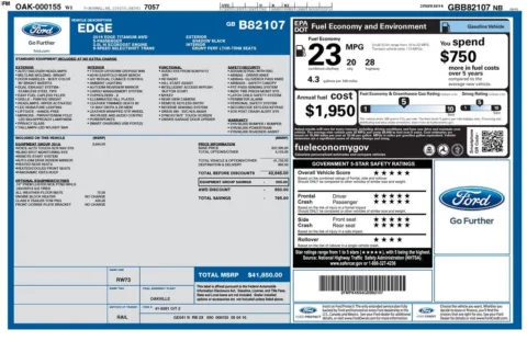 Photos of 2016 Ford Edge Titanium for sale in Clayton, NC at Frontline Motors Clayton
