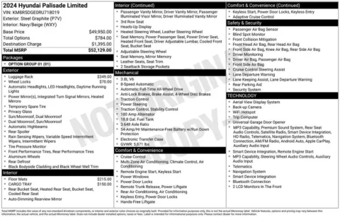 Photos of 2024 Hyundai Palisade Limited for sale in Clayton, NC at Frontline Motors Clayton