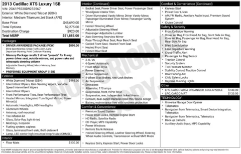 Photos of 2013 Cadillac XTS Luxury for sale in Clayton, NC at Frontline Motors Clayton