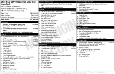Photos of 2021 Ram 2500 Tradesman for sale in Clayton, NC at Frontline Motors Clayton