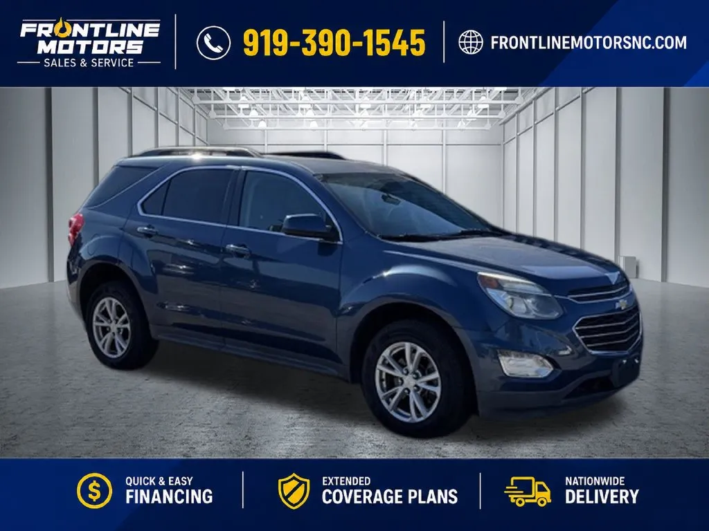 Blue 2017 Chevrolet Equinox LT for sale in Clayton, NC