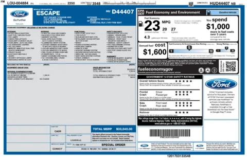 Photos of 2017 Ford Escape Titanium for sale in Clayton, NC at Frontline Motors Clayton