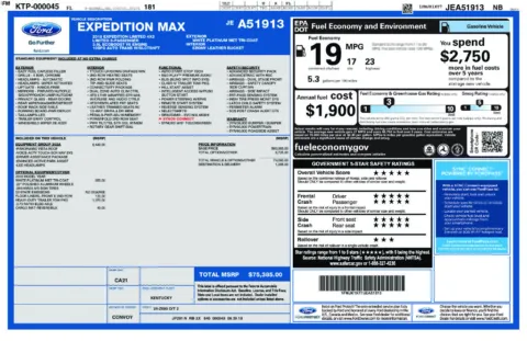 Photos of 2018 Ford Expedition Max Limited for sale in Clayton, NC at Frontline Motors Clayton