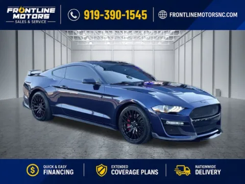 Blue 2019 Ford Mustang EcoBoost Premium for sale in Clayton, NC