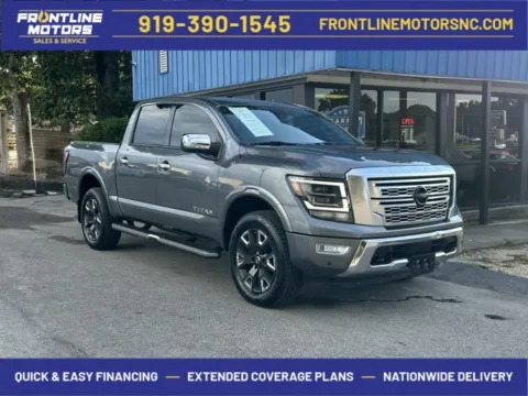 Gray 2021 Nissan Titan Platinum Reserve for sale in Clayton, NC