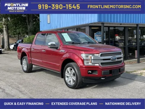 Red 2018 Ford F-150 Platinum for sale in Clayton, NC