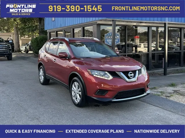 Red 2015 Nissan Rogue SV for sale in Clayton, NC