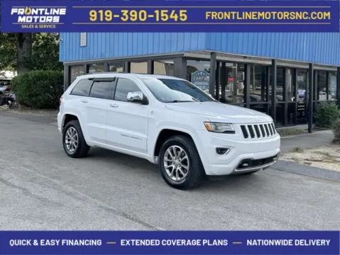 White 2015 Jeep Grand Cherokee Overland for sale in Clayton, NC