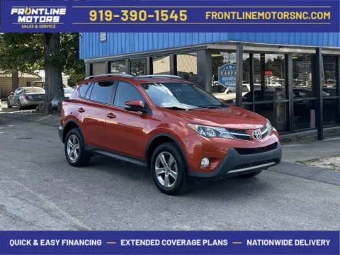 Orange 2015 Toyota RAV4 XLE for sale in Clayton, NC