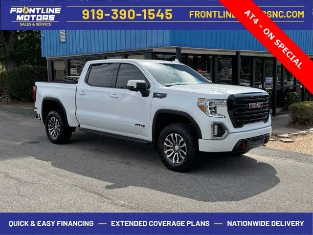White 2021 GMC Sierra 1500 AT4 for sale in Clayton, NC