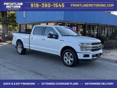 White 2019 Ford F-150 Platinum for sale in Clayton, NC