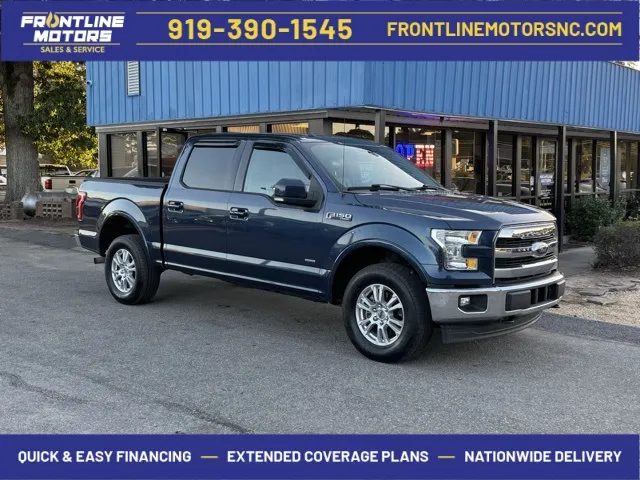 Blue 2017 Ford F-150 Lariat for sale in Clayton, NC