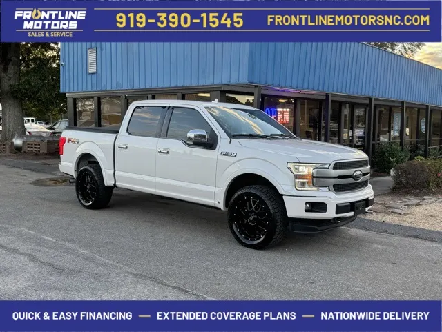 White 2018 Ford F-150 Platinum for sale in Clayton, NC