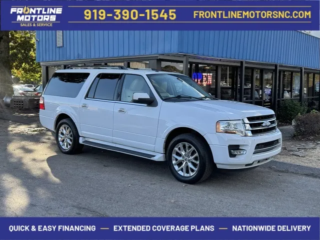 White 2017 Ford Expedition EL Limited for sale in Clayton, NC