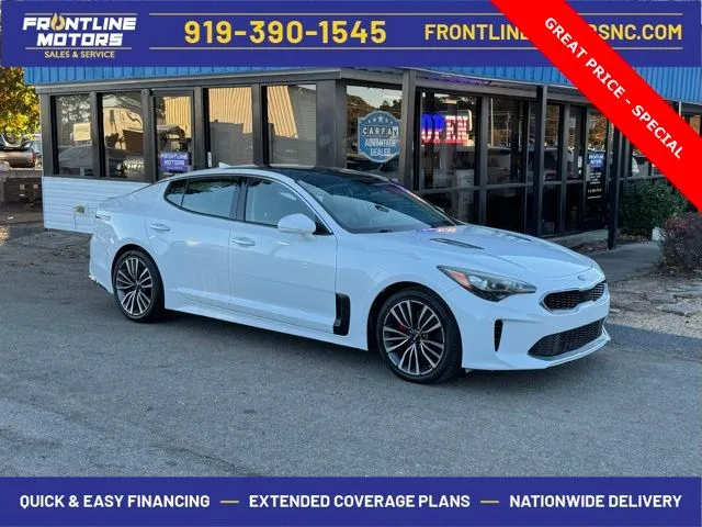 White 2018 Kia Stinger Premium for sale in Clayton, NC