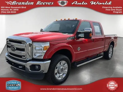 Red 2016 Ford F-250SD Lariat for sale in Monroe, NC