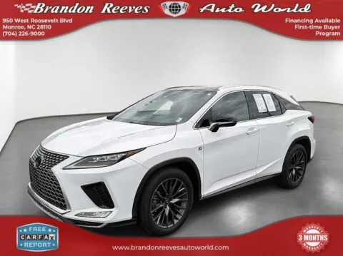 White 2021 Lexus RX 350 F Sport Handling for sale in Monroe, NC