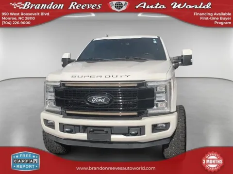 Photos of 2019 Ford F-250SD Platinum for sale in Monroe, NC at Brandon Reeves Auto World