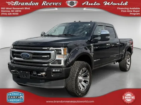 Black 2021 Ford F-250SD Platinum for sale in Monroe, NC