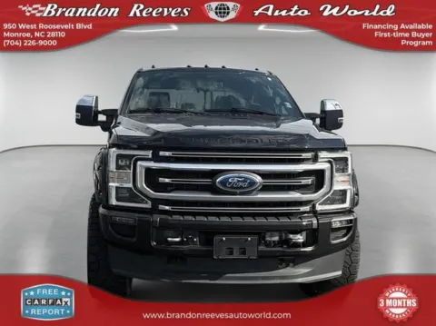 Photos of 2021 Ford F-250SD Platinum for sale in Monroe, NC at Brandon Reeves Auto World