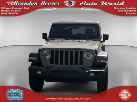 Photos of 2020 Jeep Gladiator Sport for sale in Monroe, NC at Brandon Reeves Auto World