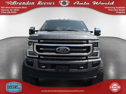 Photos of 2022 Ford F-350SD Platinum for sale in Monroe, NC at Brandon Reeves Auto World