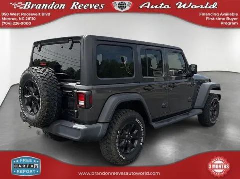 More photos of 2020 Jeep Wrangler Unlimited Willys at Brandon Reeves Auto World, NC