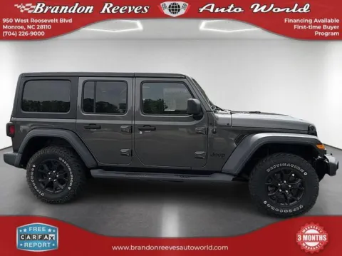 More photos of 2020 Jeep Wrangler Unlimited Willys at Brandon Reeves Auto World, NC