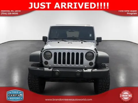 Photos of 2018 Jeep Wrangler JK Unlimited Sport for sale in Monroe, NC at Brandon Reeves Auto World