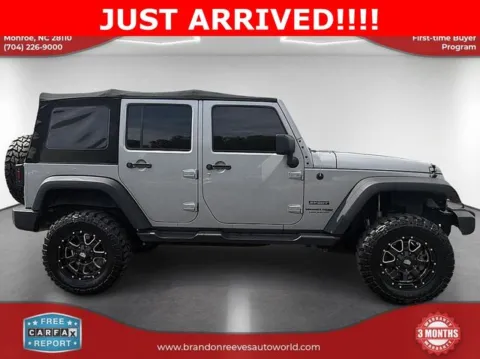 More photos of 2018 Jeep Wrangler JK Unlimited Sport at Brandon Reeves Auto World, NC
