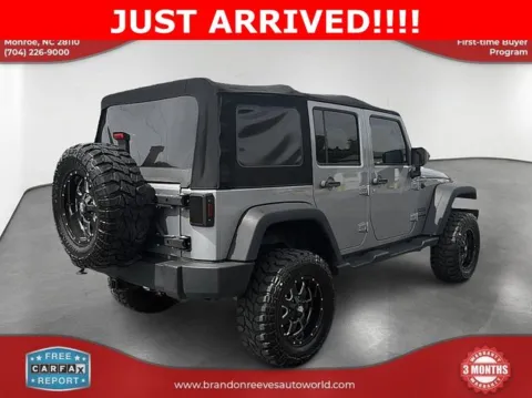 More photos of 2018 Jeep Wrangler JK Unlimited Sport at Brandon Reeves Auto World, NC