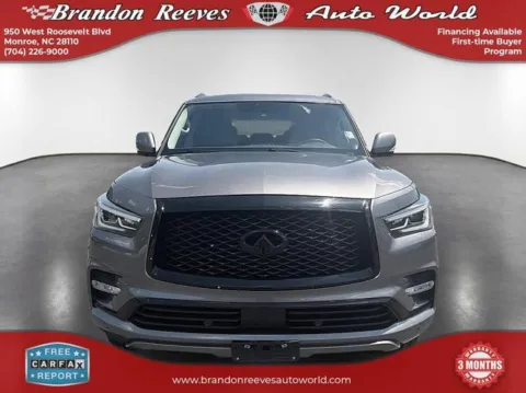 Photos of 2018 INFINITI QX80 for sale in Monroe, NC at Brandon Reeves Auto World