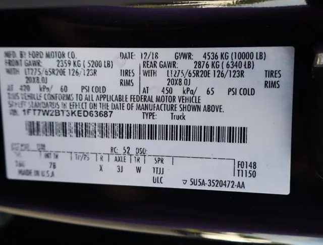 2019 Ford F-250 Super Duty Platinum - Photo 52