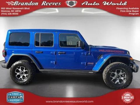 More photos of 2020 Jeep Wrangler Unlimited Rubicon at Brandon Reeves Auto World, NC