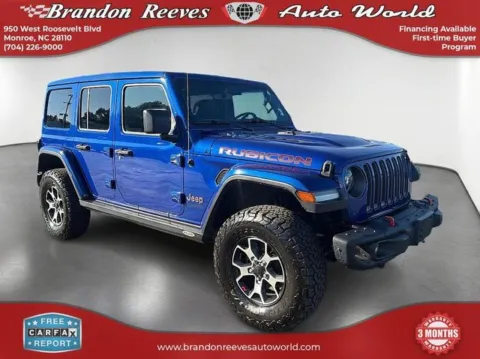 Another view of 2020 Jeep Wrangler Unlimited Rubicon for sale in Monroe, NC at Brandon Reeves Auto World