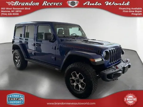 Another view of 2020 Jeep Wrangler Unlimited Rubicon for sale in Monroe, NC at Brandon Reeves Auto World