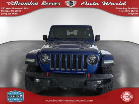 Photos of 2020 Jeep Wrangler Unlimited Rubicon for sale in Monroe, NC at Brandon Reeves Auto World