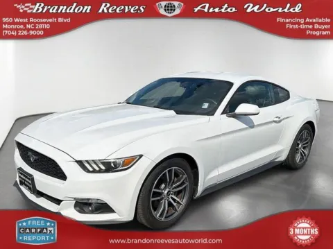 White 2017 Ford Mustang EcoBoost for sale in Monroe, NC