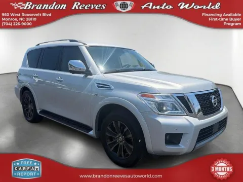 Another view of 2019 Nissan Armada Platinum for sale in Monroe, NC at Brandon Reeves Auto World