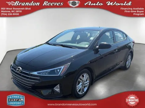 Black 2020 Hyundai Elantra SEL for sale in Monroe, NC