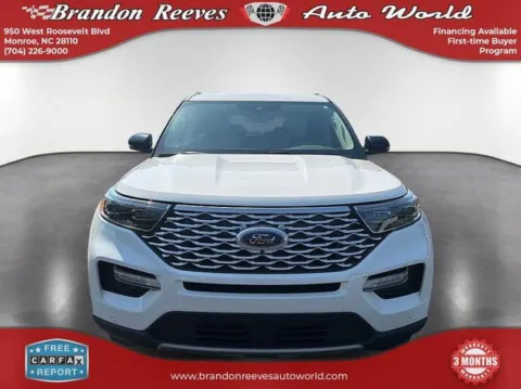 Another view of 2022 Ford Explorer Platinum for sale in Monroe, NC at Brandon Reeves Auto World