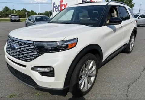 White 2022 Ford Explorer Platinum for sale in Monroe, NC