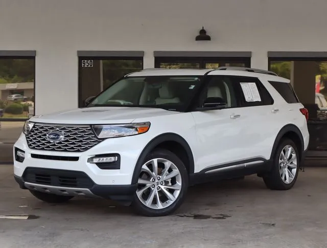 White 2022 Ford Explorer Platinum for sale in Monroe, NC