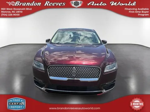 Photos of 2019 Lincoln Continental Select for sale in Monroe, NC at Brandon Reeves Auto World
