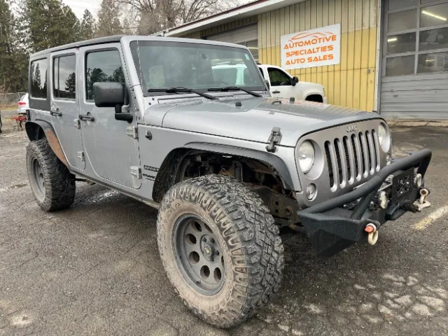 Silver 2014 Jeep Wrangler Unlimited Sport 4x4 for sale in Spokane, WA