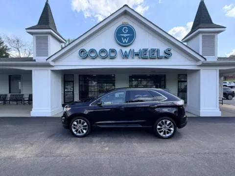 Black 2018 Ford Edge Titanium Sport Utility 4D for sale in Liverpool, OH