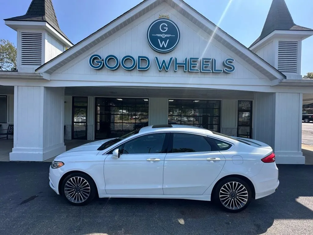 White 2017 Ford Fusion Titanium Sedan 4D for sale in Liverpool, OH