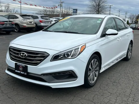 White 2015 Hyundai Sonata Sport for sale in Meriden, CT