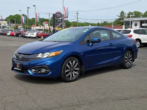 Blue 2015 Honda Civic EX-L for sale in Meriden, CT